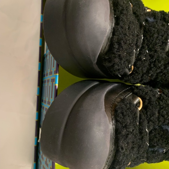 Tory Burch Courtney Leather and Shearling Boots - Picture 9 of 16